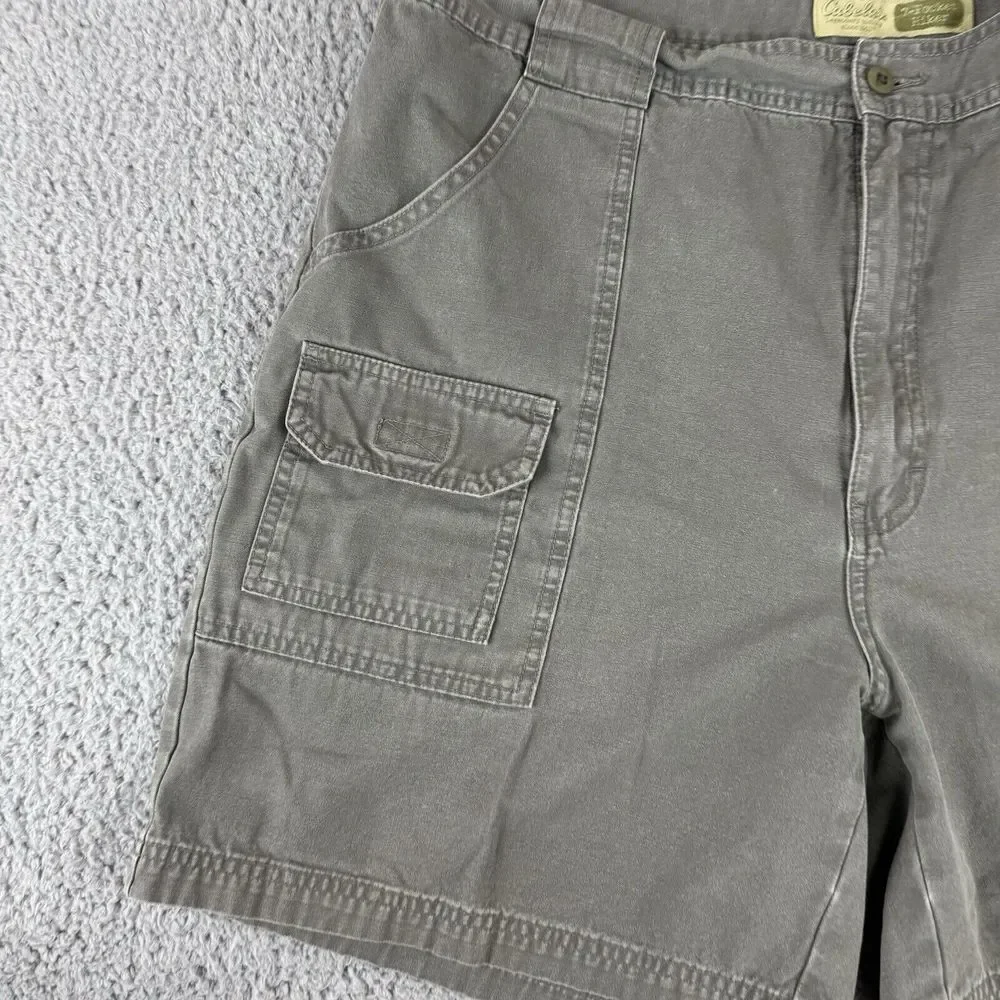 Cabela's 7 Pocket Hiker Shorts Size‎ 40 Gray Cargo Pockets Outdoors Travel Men's